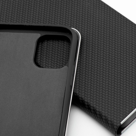 Kabura LUNA Book Carbon do IPHONE 13 PRO MAX czarny