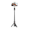 Selfie Stick Tripod z Lampą LED Bluetooth Tech-Protect L05S czarne
