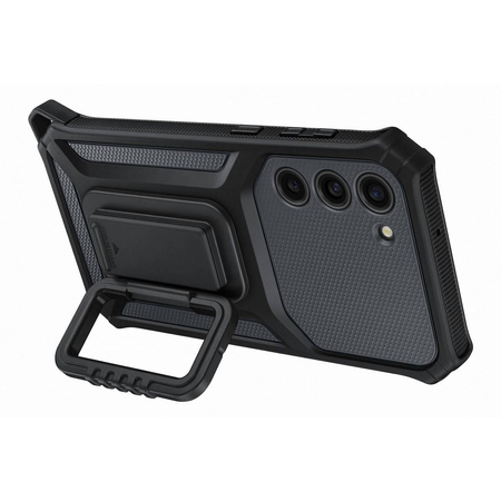 Samsung Rugged Gadget Case für Samsung Galaxy S23+ Rugged Cover Ring Holder Stand Grau (EF-RS916CBEGWW)