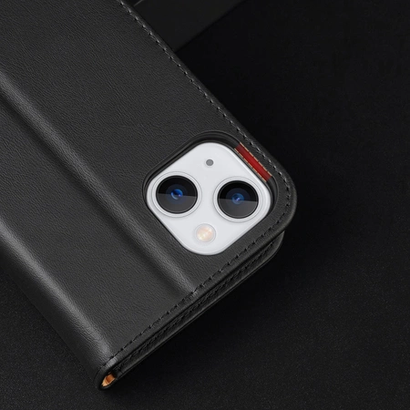 Dux Ducis Hivo echt Leder booktype case schutzhülle aufklappbare hülle für iPhone 14 braun