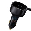 Baseus Enjoyment Retractable 2-in-1 Car Charger C+L 30W Black