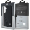 Etui Mercedes Leather Curved Stitches na Samsung Galaxy S24+ - czarne