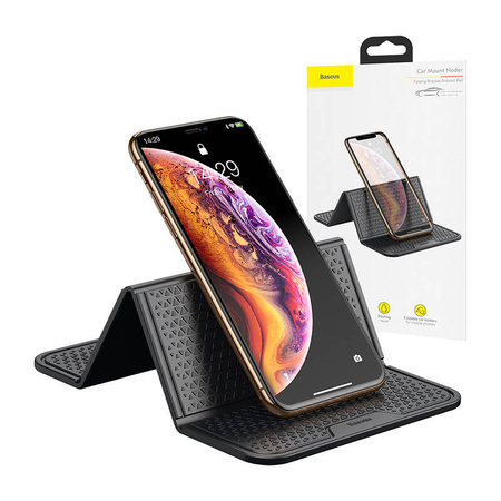 Antypoślizgowa mata samoprzylepna rozkładana Baseus Folding Bracket Antiskid Pad czarna SUWNT-01