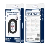 JELLICO kabel B27 USB-C 3.1A 1M Czarny