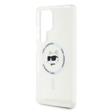 KARL LAGERFELD futerał do SAMSUNG S25 Ultra KLHMS25LHLSCHH (Magnetic IML Metal Choupette Head) biały