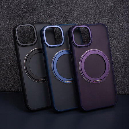Nakładka Mag Ring Rotating do iPhone 15 6,1" czarna