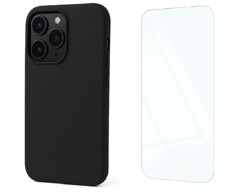 Etui do iPhone 14 Pro Max czarne + Szkło