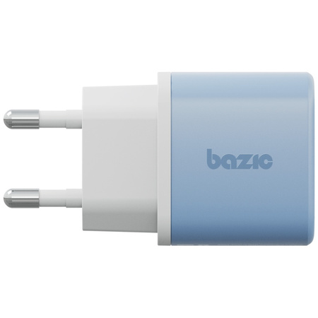 Ładowarka sieciowa Bazic GoPort Velox    Kit USB-C/USB-A GaN 35W z kablem niebieski