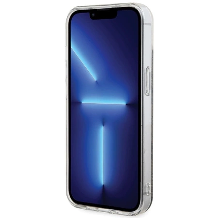 Etui Guess IML 4G MagSafe na iPhone 15 - brązowe