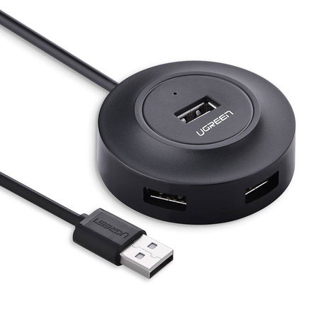 UGREEN CR106 Hub Adapter 4in1, 4xUSB, 1m (black)