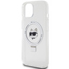 Karl Lagerfeld KLHMP15SHMRSCHH iPhone 15 6.1&quot; white/white hardcase Ring Stand Choupette Head MagSafe