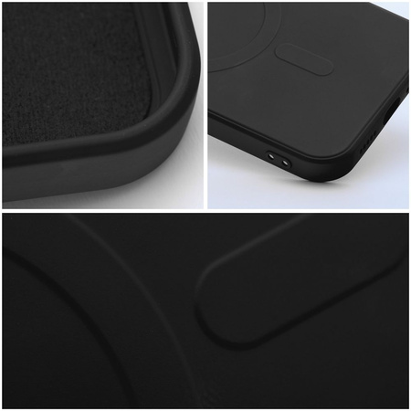 Futerał Silicone Mag Cover kompatybilny z MagSafe do SAMSUNG S24 ULTRA czarny