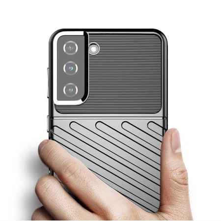Thunder Case Flexibel Robuste Panzer Handyhülle TPU Schutzhülle für Samsung Galaxy S22+ (S22 Plus) schwarz
