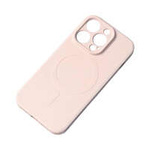 MagSafe compatible silicone case for iPhone 15 Silicone Case - cream