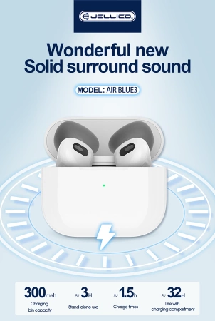 JELLICO wireless earphones AirBlue 3 White