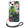 Oryginalne Etui IPHONE 14 Guess Hardcase Flower Strap (GUOHCP14SHFLSB) niebieskie
