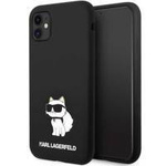 Karl Lagerfeld KLHCN61SNCHBCK iPhone 11/ XR hardcase black/black Silicone Choupette