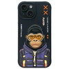 Nimmy etui iPhone 15 6.1" czarny/black    Cool&Cute 2.0 Monkey