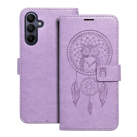 Kabura MEZZO Book do SAMSUNG A15 5G łapacz snów fioletowy