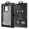 Oryginalne Etui IPHONE 16 PRO BMW Hardcase M Perforated Tricolor Line MagSafe (BMHMP16L23PUPDG) szare