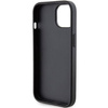 Karl Lagerfeld Gripstand Saffiano Karl&amp;Choupette Pins case for iPhone 15 - black