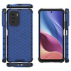 Honeycomb etui pancerny pokrowiec z żelową ramką Xiaomi Redmi K40 Pro+ / K40 Pro / K40 / Poco F3 niebieski