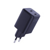 3MK Hyper Charger PD 45W ład. sieć. czarna/black + 2x USB-C Cables