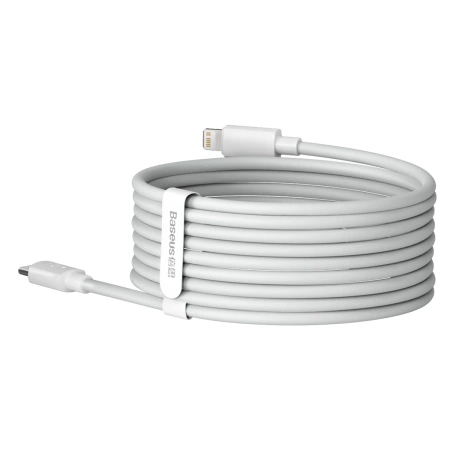 Baseus 2x kabel USB Typ C - Lightning szybkie ładowanie Power Delivery 20 W 1,5 m biały (TZCATLZJ-02)