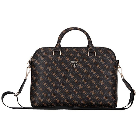 Torba LAPTOP 15" Guess New 4G Zipper Pocket Triangle Logo czarne