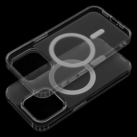 Futerał FROST MAG COVER kompatybilny z MagSafe do SAMSUNG S24 Plus transparentny