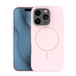 Nakładka Silicone Thin Mag do iPhone 17 6,3" jasnoróżowa