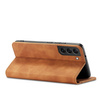 Magnet Fancy Case for Samsung Galaxy S23+ flip cover wallet stand brown