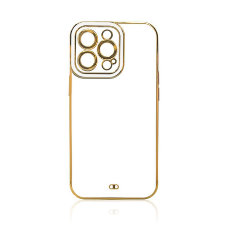 Fashion Case Cover für Xiaomi Redmi Note 11 Pro Gold Frame Gel Cover Weiß