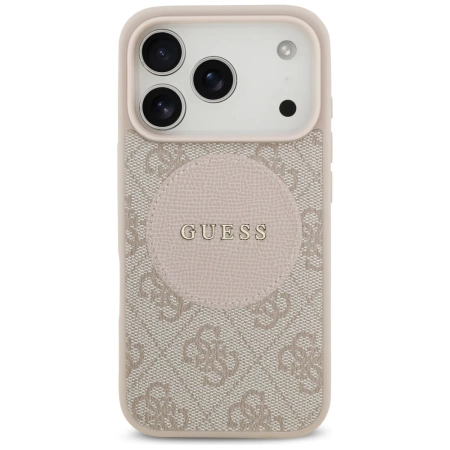 Guess 4G Circle Classic Logo MagSafe Case for iPhone 17 Pro - Pink