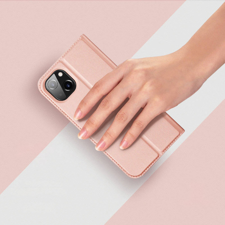 Dux Ducis Skin Pro kabura etui pokrowiec z klapką iPhone 14 Max złoty