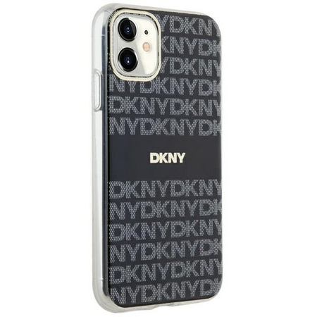 DKNY DKHMN61HRHSEK iPhone 11 / Xr 6.1" czarny/black hardcase IML Mono & Stripe MagSafe