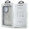 Original Case IPHONE 16 PRO MAX Karl Lagerfeld Hardcase IML Rhinestones Karl Head (KLHCP16XHKHDCELK) black