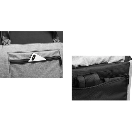 Torba podróżna Wozinsky Premium na garnitur z kieszenią na mokre rzeczy (50 l) - czarna