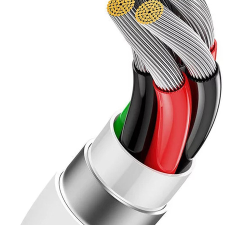 BASEUS kabel USB A do Typ C PD 100W 1,5m biały P10320102214-02