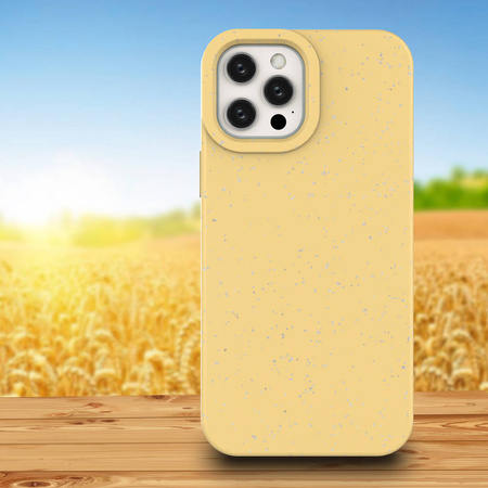 Eco Case etui do iPhone 12 Pro Max silikonowy pokrowiec obudowa do telefonu żółty