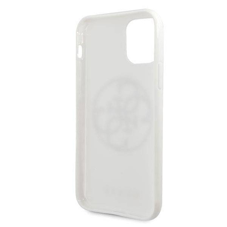 Etui Guess GUHCN65TPUWHGLG iPhone 11 Pro Max biały/white hard case Glitter 4G Circle Logo