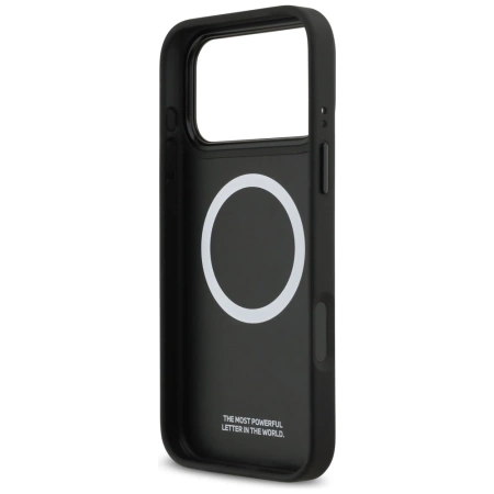 BMW M Tricolor Metal Logo MagSafe Case für iPhone 17 Pro Max – Grau