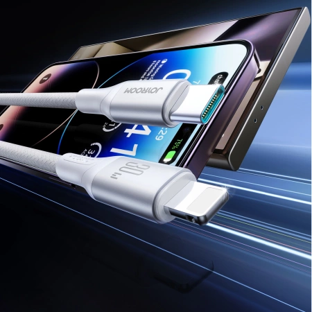 Joyroom S-A28 Flash Series 30W USB-C - Lightning Kabel 2m - weiß