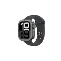 AmazingThing Titan Pro Metallgehäuse für Apple Watch 11 46 mm, Aluminium, Schwarz