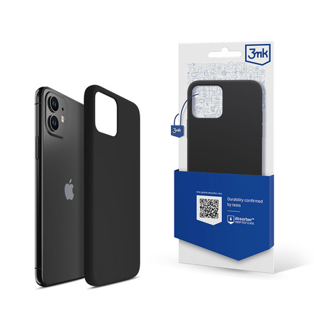 3MK SILICONE CASE IPHONE 11 BLACK