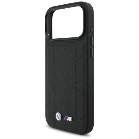BMW M Quilted Logo MagSafe Case for iPhone 17 Pro Max - Black