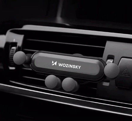 Wozinsky uchwyt na telefon do samochodu grawitacyjny na kratkę wentylacyjną czarny (WCH-05)