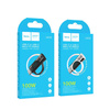 HOCO adapter Typ C (męski) do Typ C (żeński) z wyświetlaczem 5A 100W UA32 srebrny
