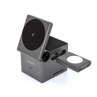 Choetech T632-F inductive charger 15W 3in1 for iPhone / Apple Watch / AirPods - gray