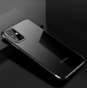 Clear Color Silikon Gel Electroplating frame Handyhülle Schutzhülle für Samsung Galaxy A72 4G schwarz